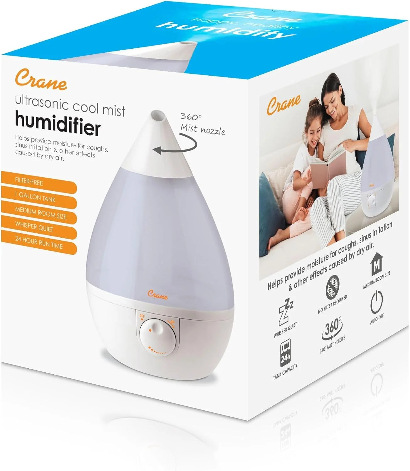 White Humidifier for Nursery and Bedroom